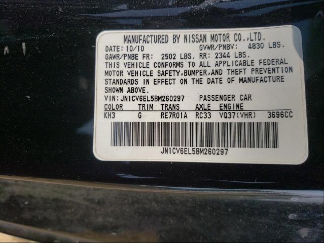 Photo 9 VIN: JN1CV6EL5BM260297 - INFINITI G37 