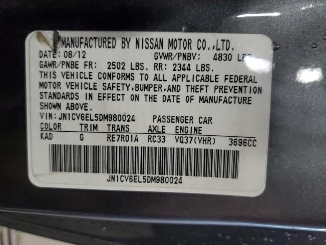 Photo 11 VIN: JN1CV6EL5DM980024 - INFINITI G37 