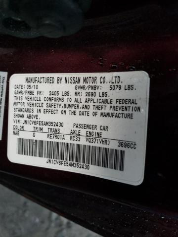 Photo 11 VIN: JN1CV6FE5AM352430 - INFINITI G37 BASE 