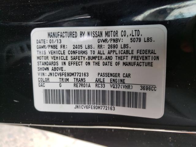 Photo 9 VIN: JN1CV6FE9DM772163 - INFINITI G37 SPORT 