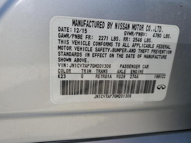 Photo 11 VIN: JN1CV7AP7GM201306 - INFINITI Q50 