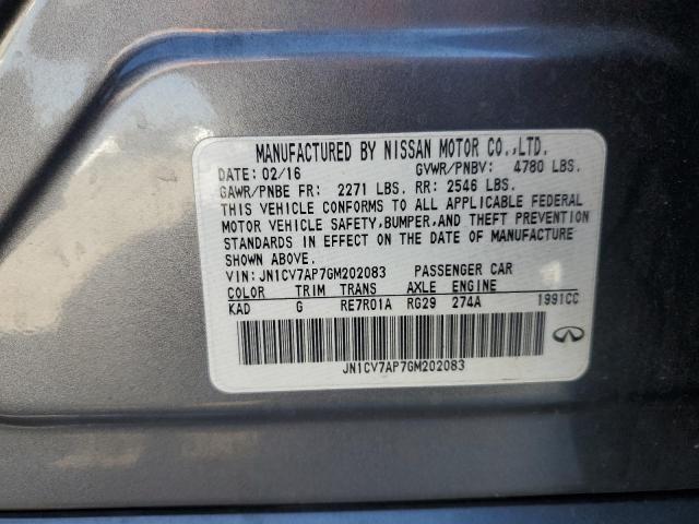 Photo 12 VIN: JN1CV7AP7GM202083 - INFINITI Q50 