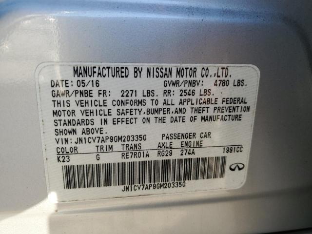 Photo 12 VIN: JN1CV7AP9GM203350 - INFINITI Q50 