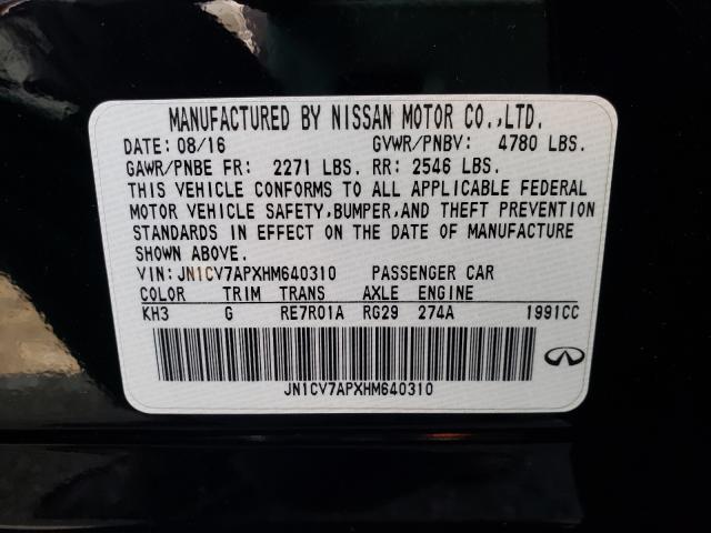 Photo 9 VIN: JN1CV7APXHM640310 - INFINITI Q50 BASE 