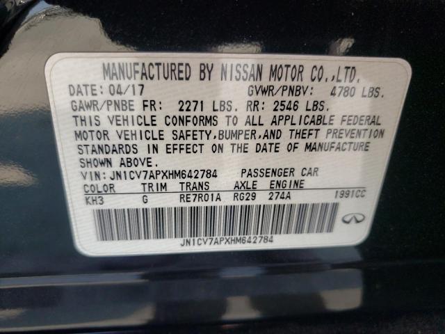 Photo 11 VIN: JN1CV7APXHM642784 - INFINITI Q50 BASE 