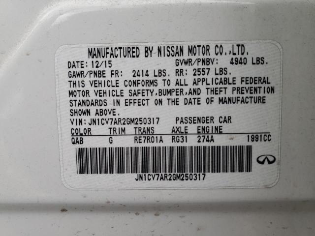 Photo 11 VIN: JN1CV7AR2GM250317 - INFINITI Q50 