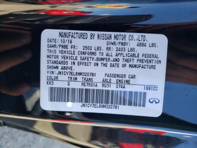 Photo 9 VIN: JN1CV7EL6HM320781 - INFINITI Q60 BASE 