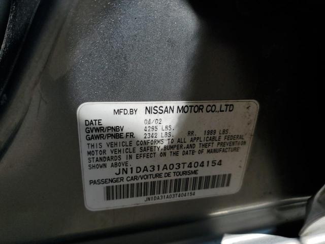 Photo 11 VIN: JN1DA31A03T404154 - NISSAN MAXIMA 