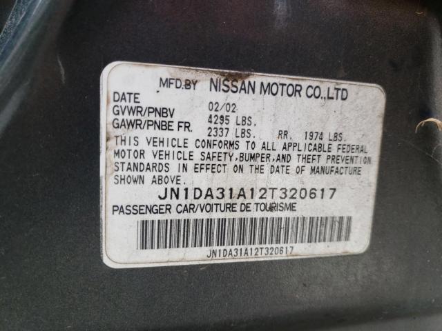 Photo 9 VIN: JN1DA31A12T320617 - NISSAN MAXIMA GLE 