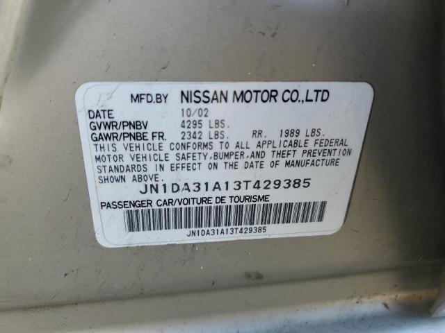 Photo 11 VIN: JN1DA31A13T429385 - NISSAN MAXIMA 