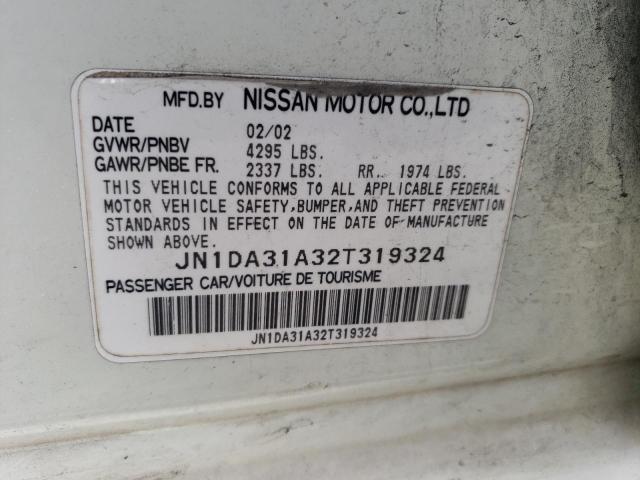 Photo 11 VIN: JN1DA31A32T319324 - NISSAN MAXIMA 