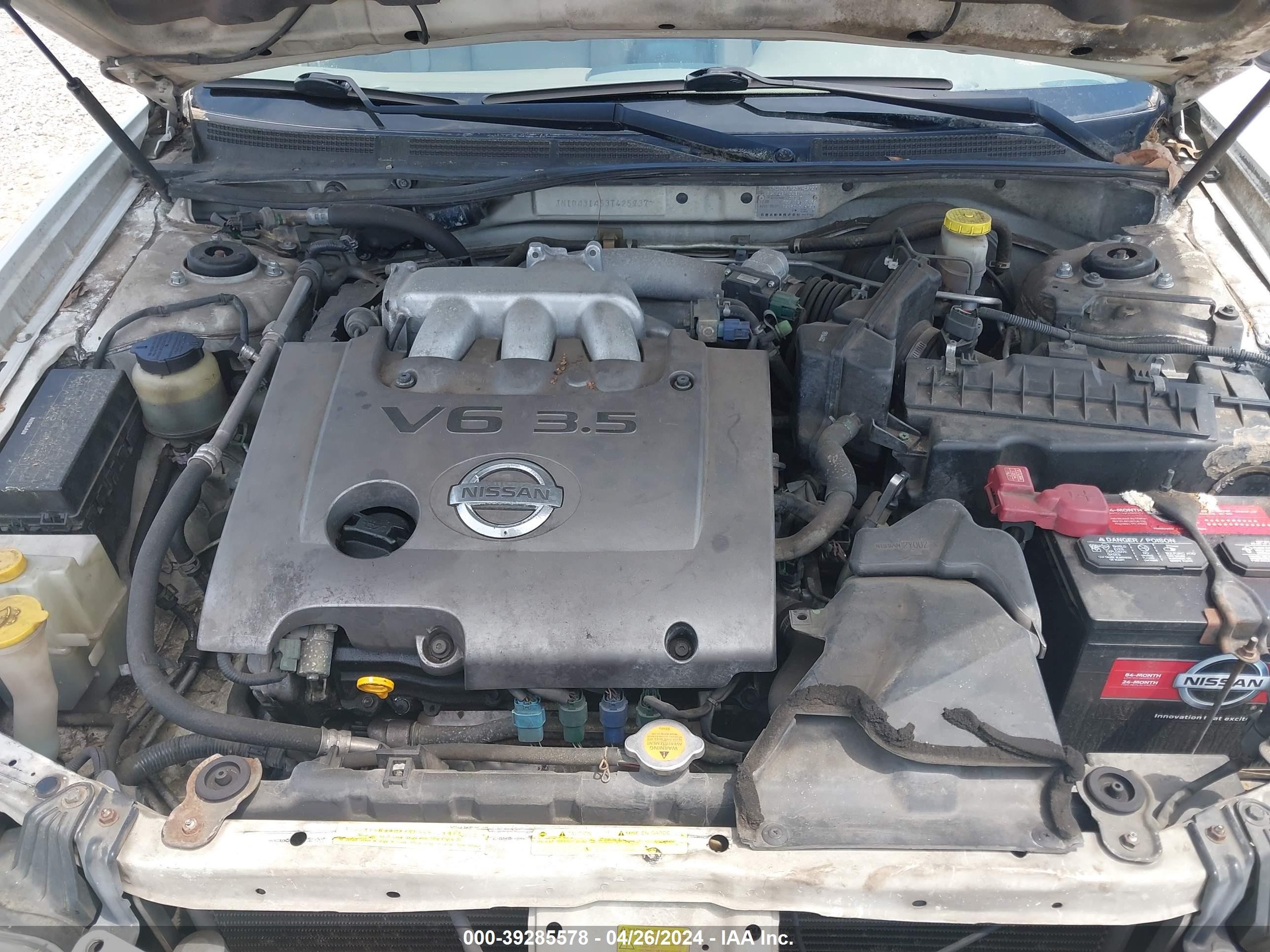 Photo 9 VIN: JN1DA31A53T425937 - NISSAN MAXIMA 