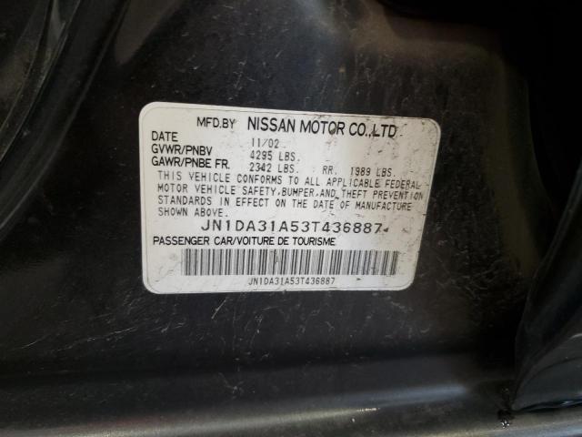 Photo 11 VIN: JN1DA31A53T436887 - NISSAN MAXIMA GLE 