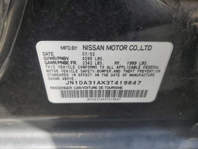 Photo 11 VIN: JN1DA31AX3T419647 - NISSAN MAXIMA GLE 