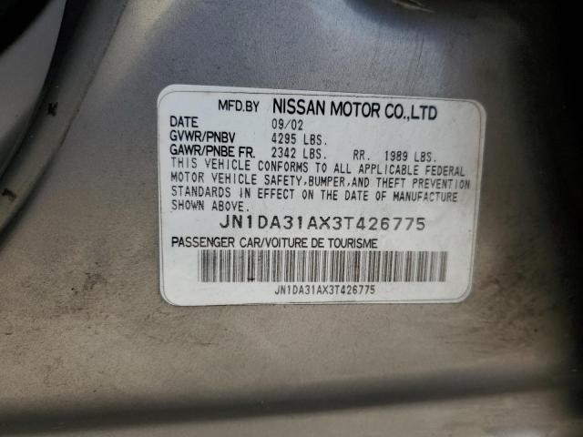 Photo 11 VIN: JN1DA31AX3T426775 - NISSAN MAXIMA 