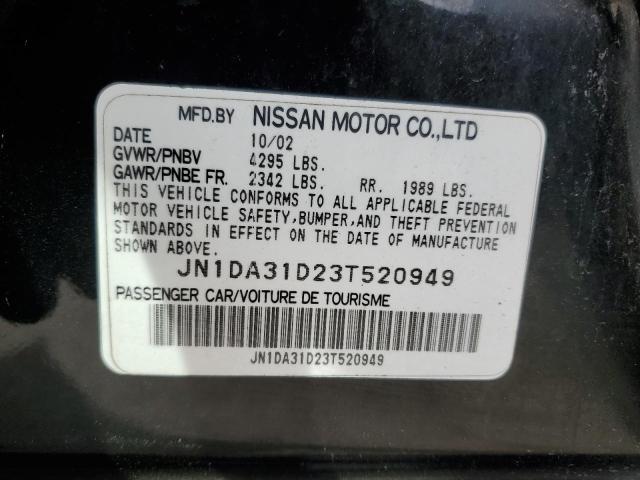 Photo 12 VIN: JN1DA31D23T520949 - NISSAN MAXIMA 