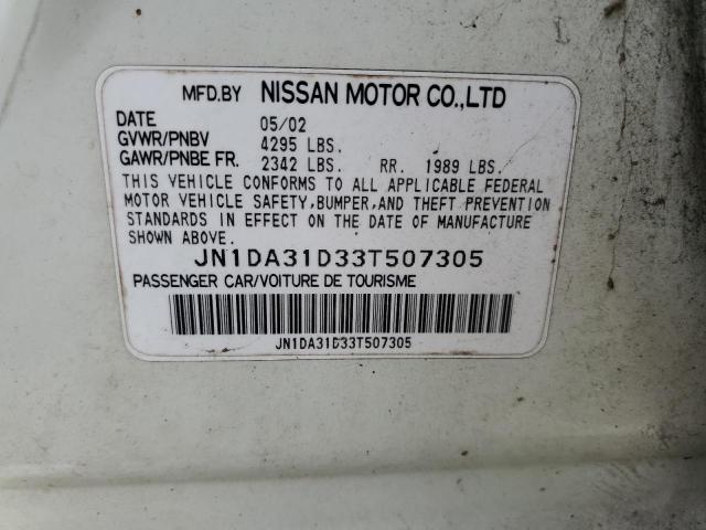 Photo 11 VIN: JN1DA31D33T507305 - NISSAN MAXIMA GLE 