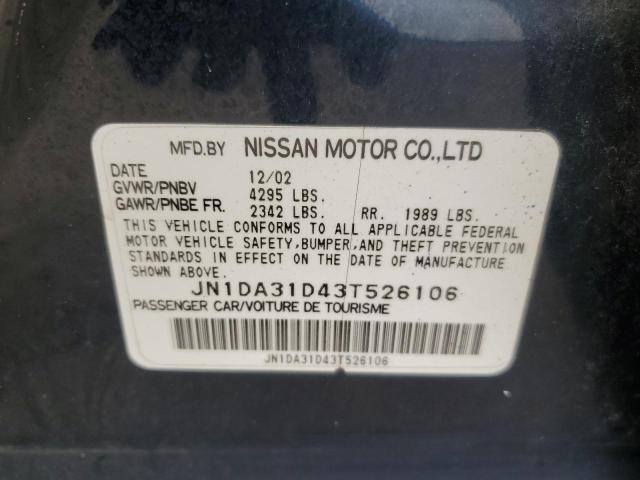 Photo 11 VIN: JN1DA31D43T526106 - NISSAN MAXIMA 