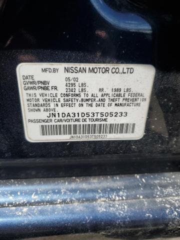 Photo 11 VIN: JN1DA31D53T505233 - NISSAN MAXIMA 