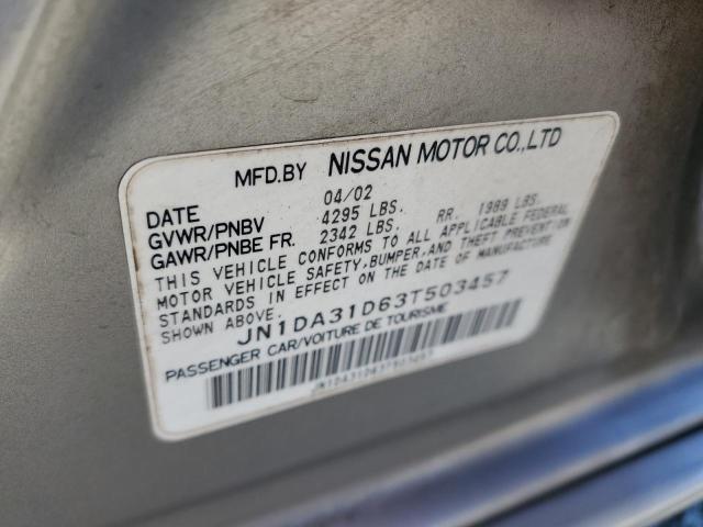 Photo 11 VIN: JN1DA31D63T503457 - NISSAN MAXIMA 