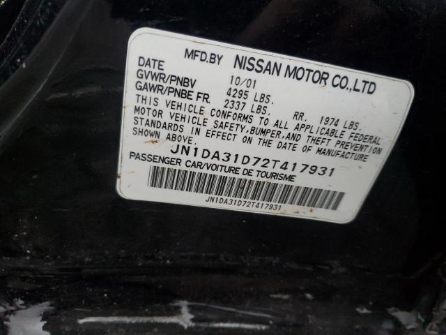 Photo 11 VIN: JN1DA31D72T417931 - NISSAN MAXIMA 