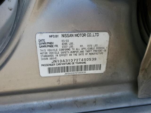 Photo 11 VIN: JN1DA31D72T450539 - NISSAN MAXIMA GLE 