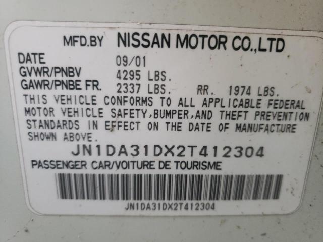 Photo 9 VIN: JN1DA31DX2T412304 - NISSAN MAXIMA 