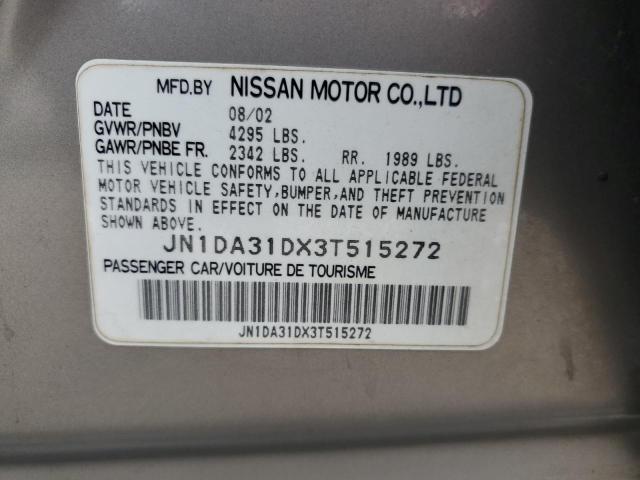 Photo 11 VIN: JN1DA31DX3T515272 - NISSAN MAXIMA 