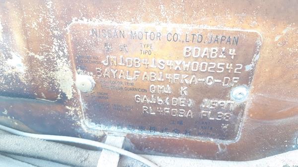 Photo 1 VIN: JN1DB41S4XW002542 - NISSAN SUNNY 