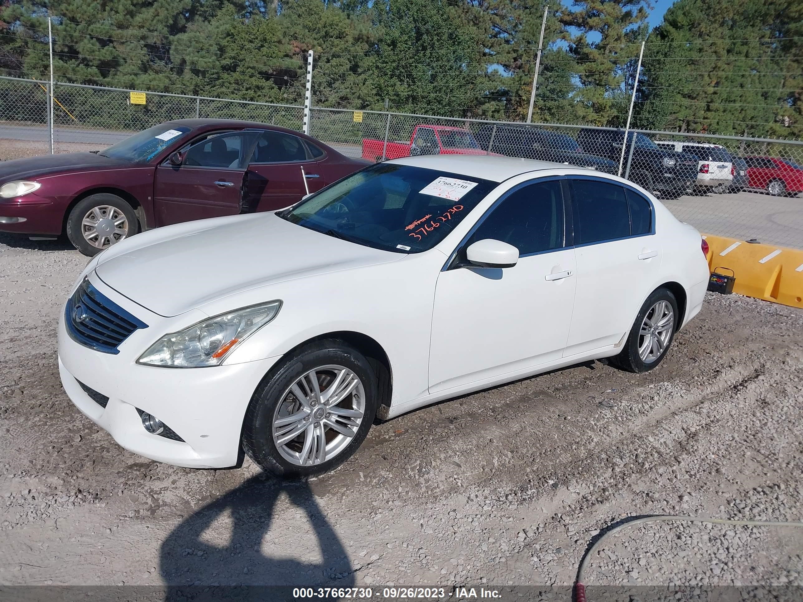 Photo 1 VIN: JN1DV6AP7CM812204 - INFINITI G 