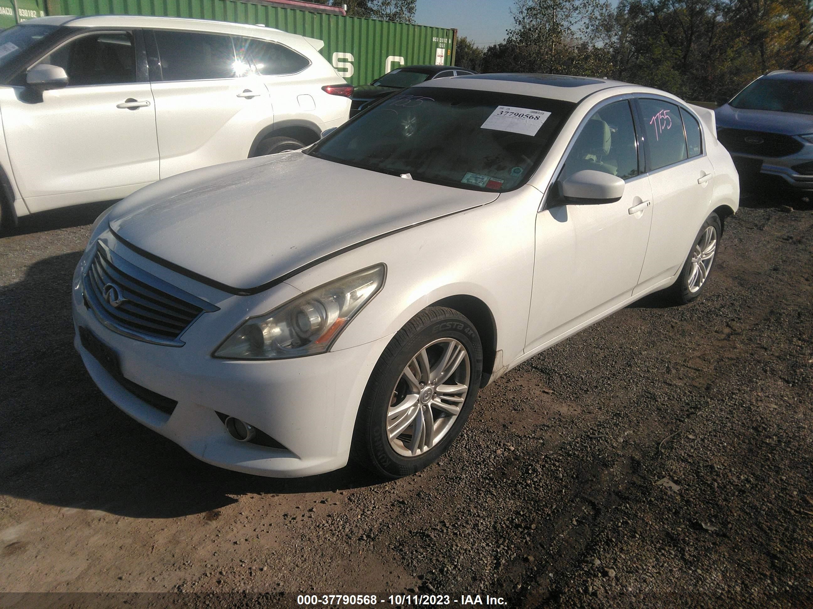 Photo 1 VIN: JN1DV6AR0CM860273 - INFINITI G 