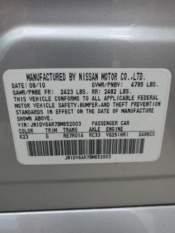 Photo 11 VIN: JN1DV6AR7BM652003 - INFINITI G25 