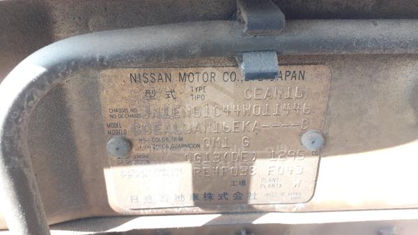 Photo 3 VIN: JN1EN61C44W011446 - NISSAN SUNNY 