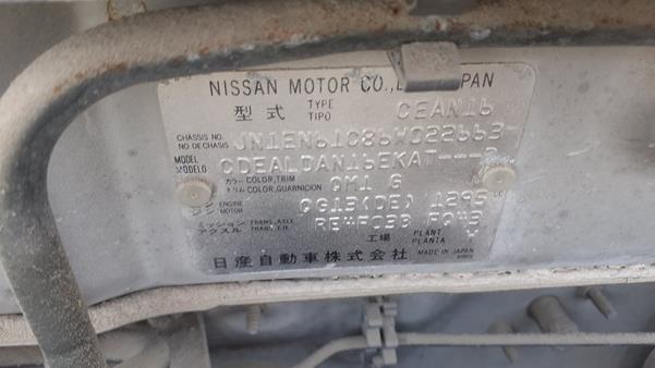 Photo 2 VIN: JN1EN61C86W022663 - NISSAN SUNNY 