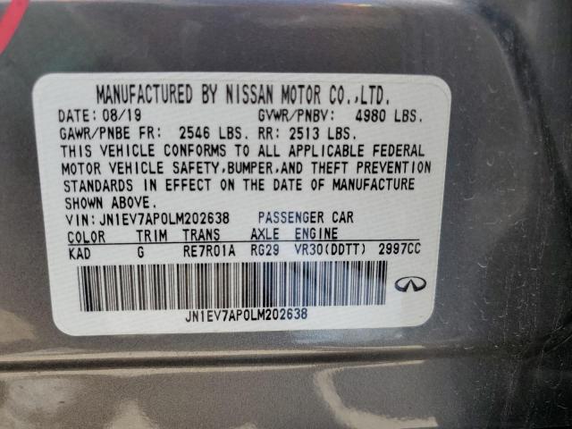 Photo 12 VIN: JN1EV7AP0LM202638 - INFINITI Q50 PURE 