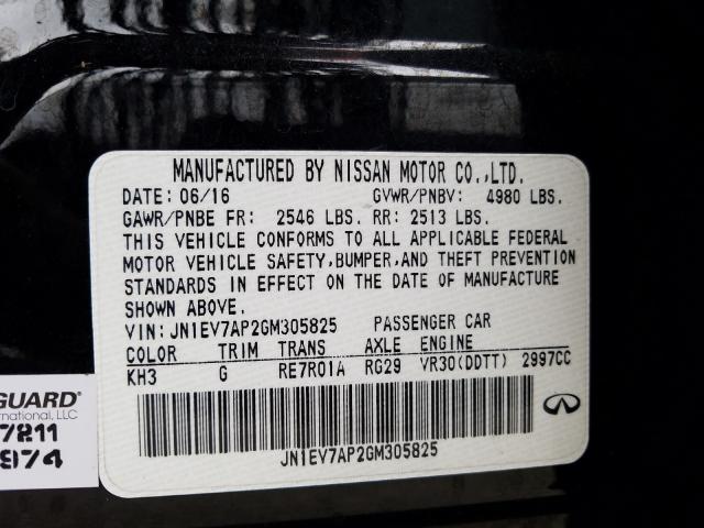 Photo 9 VIN: JN1EV7AP2GM305825 - INFINITI Q50 PREMIU 