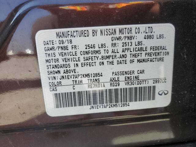 Photo 12 VIN: JN1EV7AP2KM512854 - INFINITI Q50 