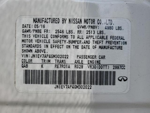 Photo 11 VIN: JN1EV7AP4GM302022 - INFINITI Q50 PREMIU 