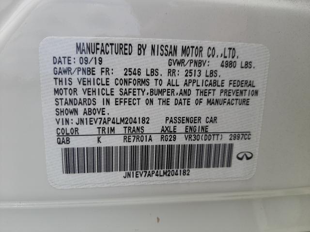 Photo 9 VIN: JN1EV7AP4LM204182 - INFINITI Q50 