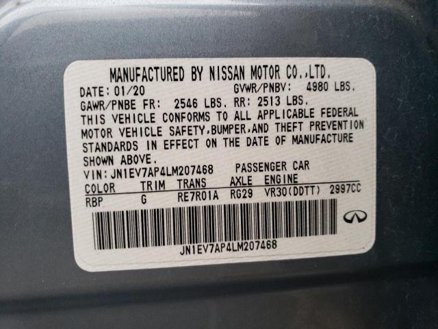 Photo 11 VIN: JN1EV7AP4LM207468 - INFINITI Q50 PURE 