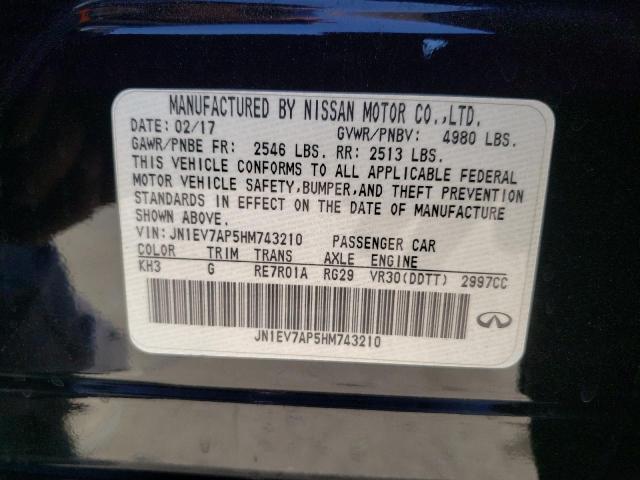 Photo 11 VIN: JN1EV7AP5HM743210 - INFINITI Q50 