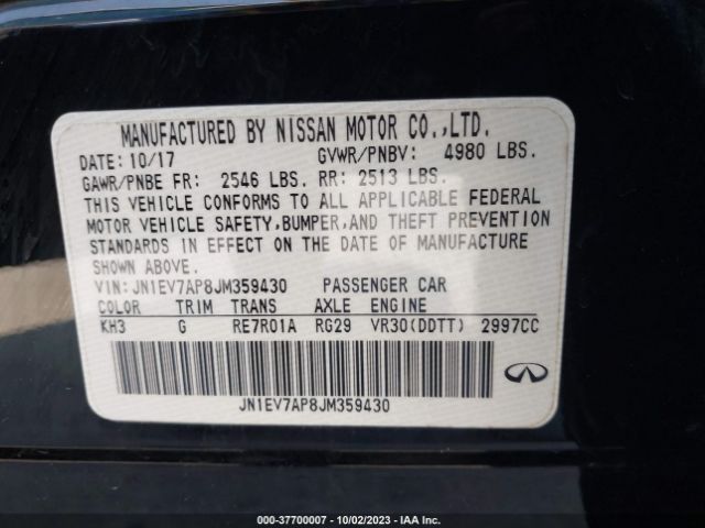 Photo 8 VIN: JN1EV7AP8JM359430 - INFINITI Q50 