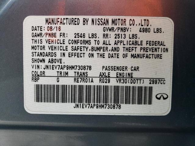 Photo 11 VIN: JN1EV7AP9HM730878 - INFINITI Q50 PREMIU 