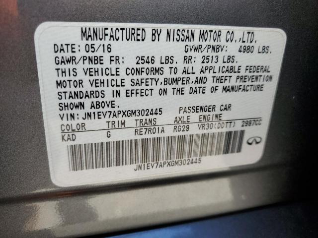 Photo 11 VIN: JN1EV7APXGM302445 - INFINITI Q50 PREMIU 