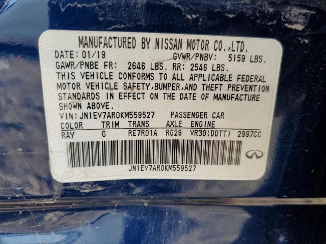 Photo 11 VIN: JN1EV7AR0KM559527 - INFINITI Q50 LUXE 