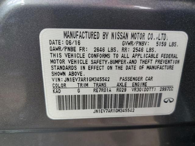 Photo 11 VIN: JN1EV7AR1GM345542 - INFINITI Q50 