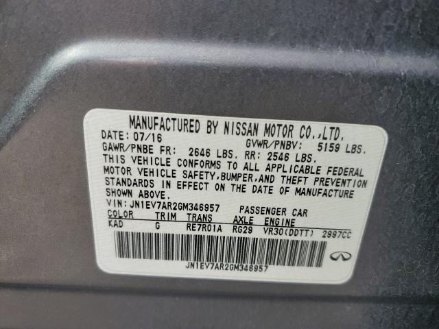 Photo 9 VIN: JN1EV7AR2GM346957 - INFINITI Q50 PREMIU 