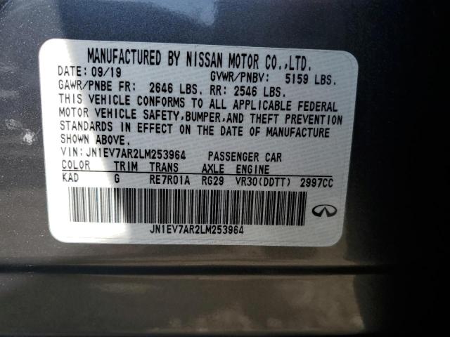 Photo 11 VIN: JN1EV7AR2LM253964 - INFINITI Q50 