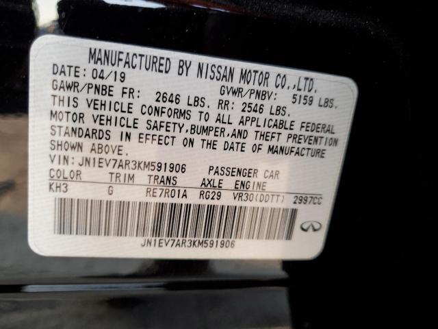 Photo 11 VIN: JN1EV7AR3KM591906 - INFINITI Q50 LUXE 