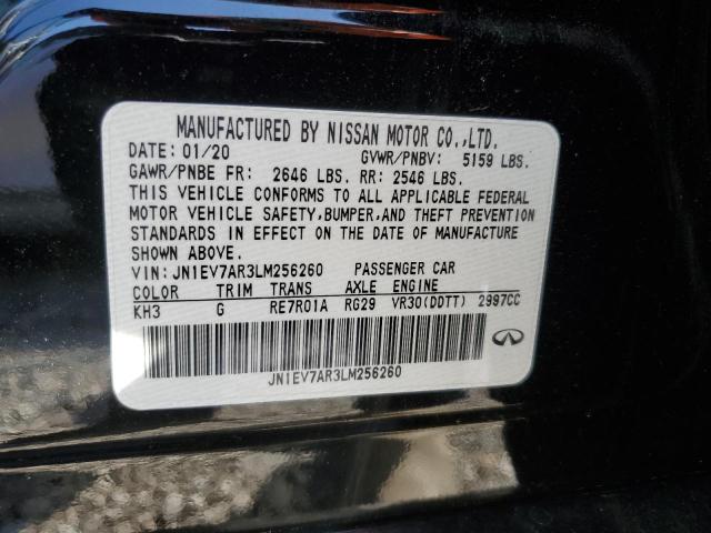 Photo 12 VIN: JN1EV7AR3LM256260 - INFINITI Q50 